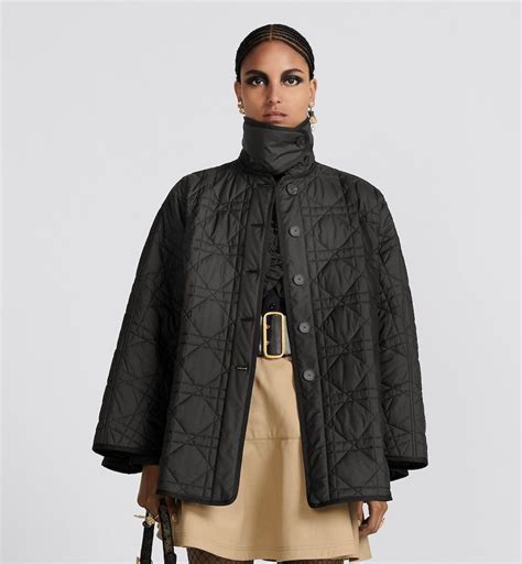 dior red cape|Dior puffer coat.